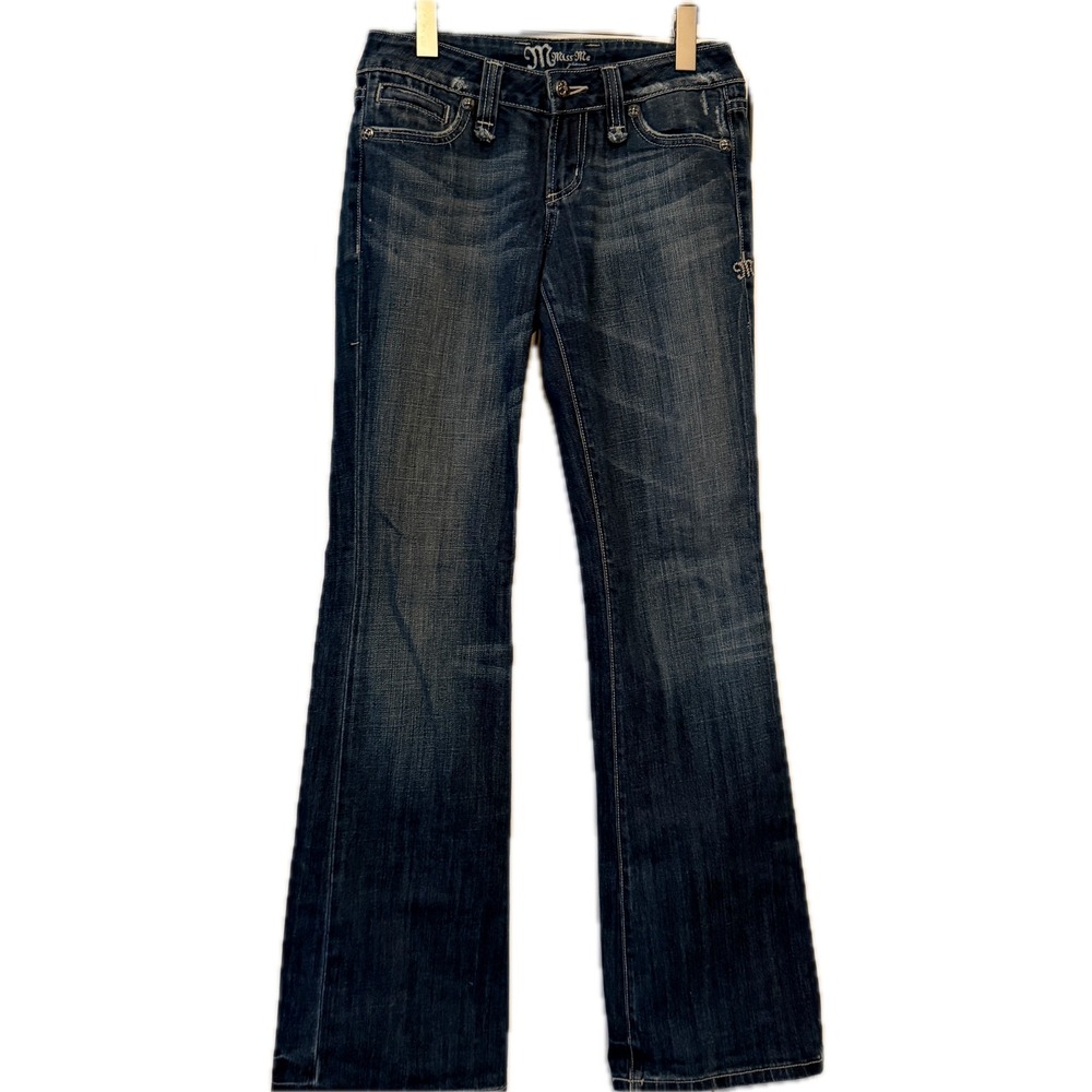 MISS ME Embellished Cross Bootcut Jeans Size 27